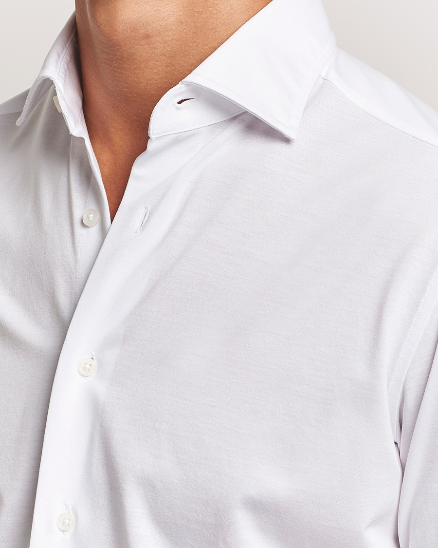 Homme | Chemises | Grigio | Cotton Jersey Shirt White