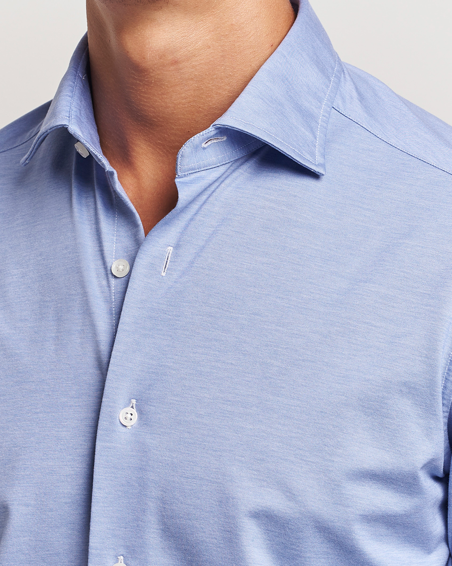 Homme | Chemises | Grigio | Cotton Jersey Shirt Light Blue