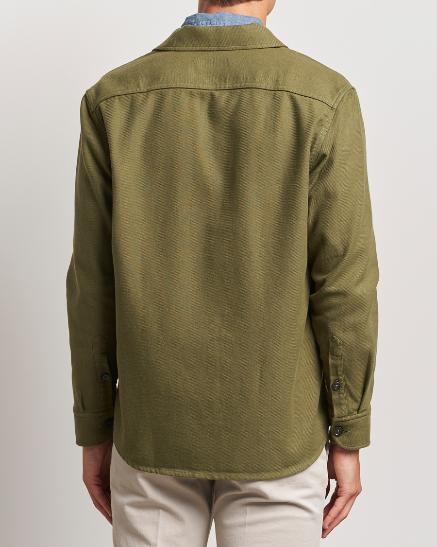 Homme | Chemises | Grigio | Heavy Twill Overshirt Military