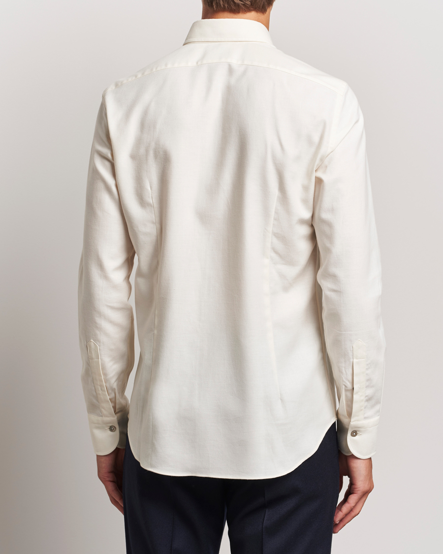 Homme | Chemises | Grigio | Cotton Twill Shirt Off White