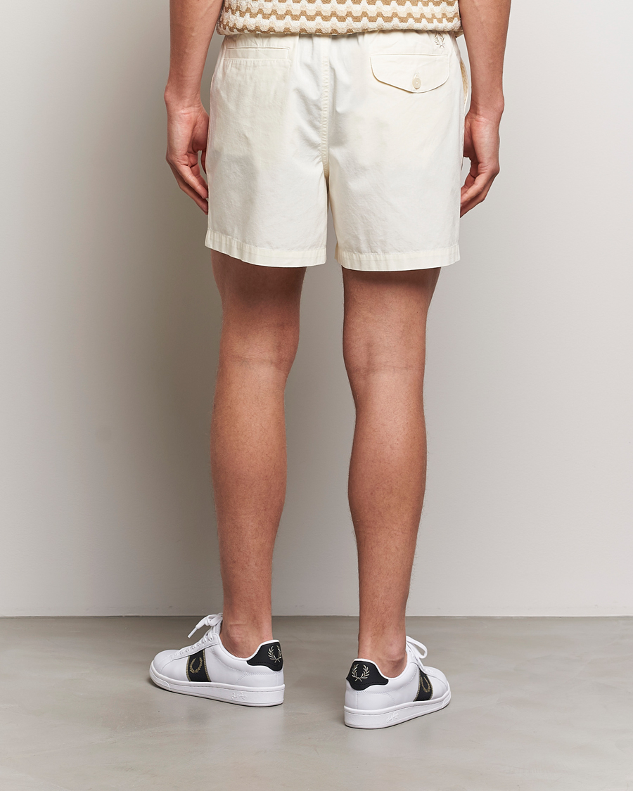 Homme | Shorts | Fred Perry | Woven Ripstop Drawstring Shorts Ecru