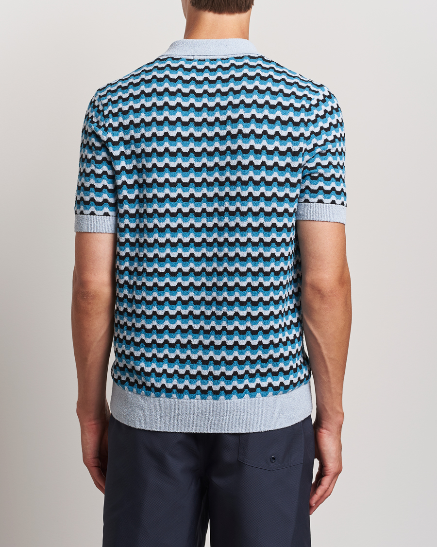 Homme | Polos | Fred Perry | Bouclé Jacquard Knitted Polo Light Smoke