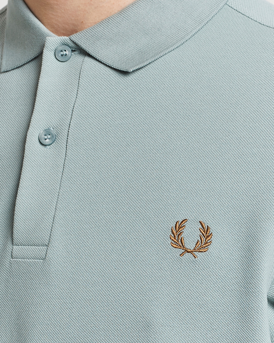 Homme | Polos | Fred Perry | Plain Polo Shirt Silver Blue