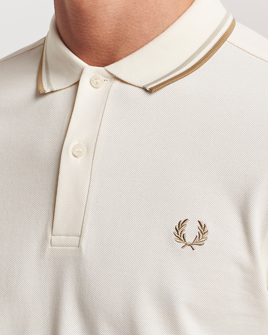Homme | Polos | Fred Perry | Twin Tipped Polo Shirt Ecru