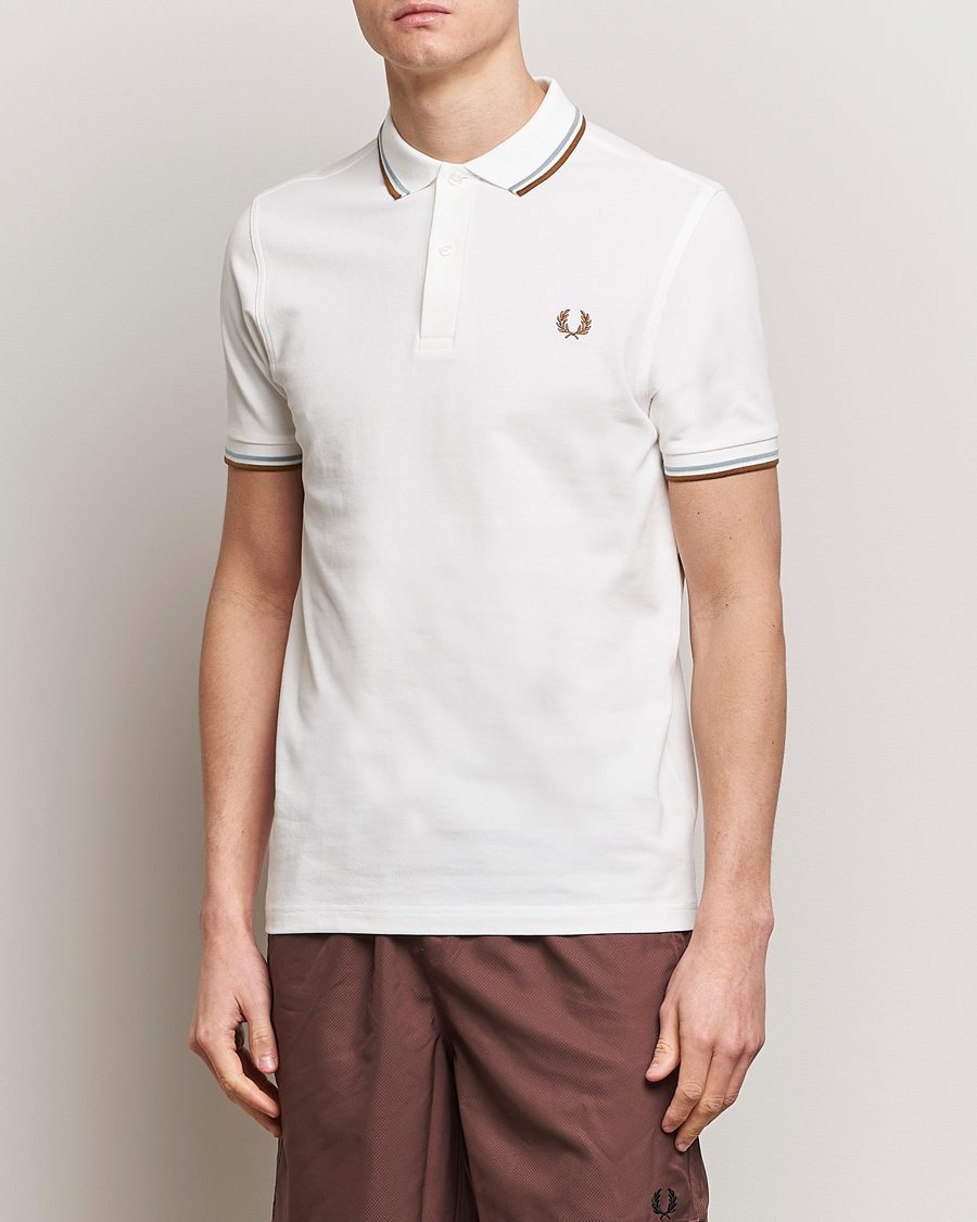 Homme | Nouveautés | Fred Perry | Twin Tipped Polo Shirt Snow White