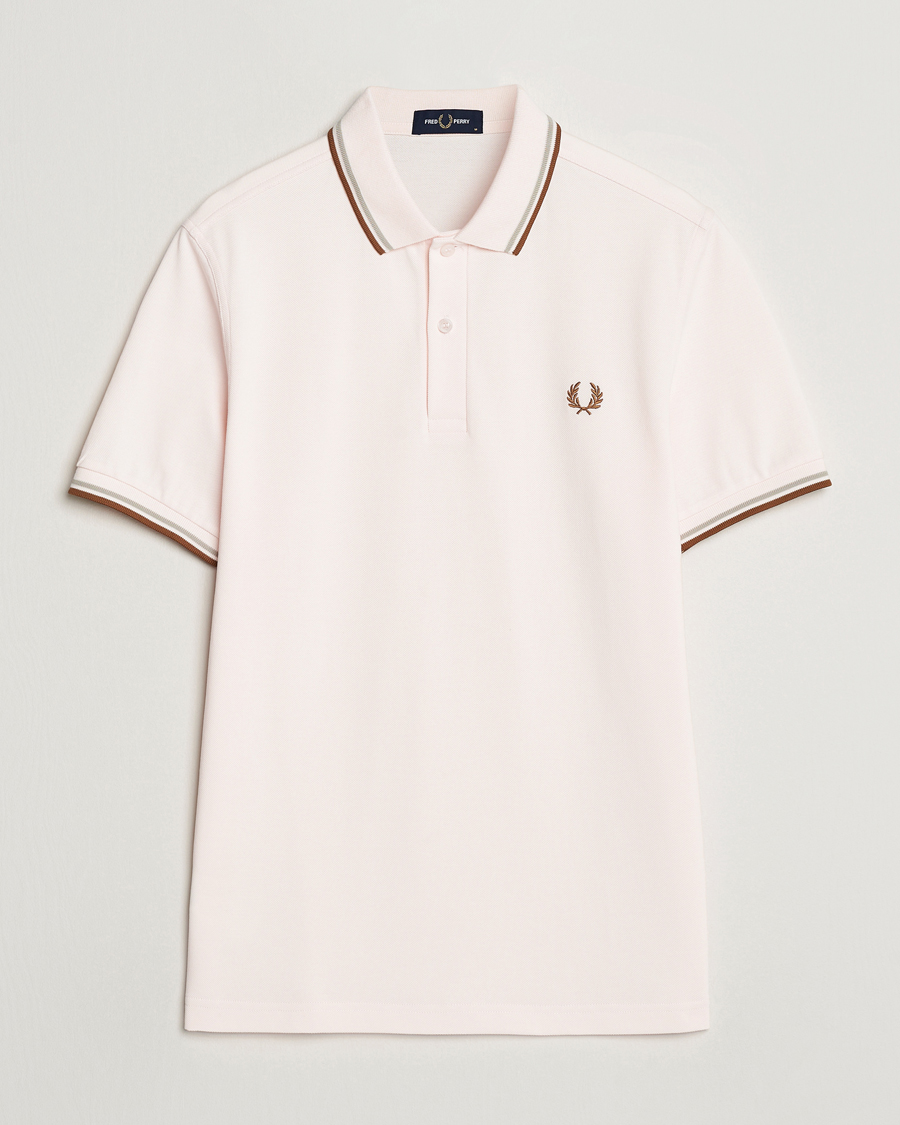 Homme | Polos | Fred Perry | Twin Tipped Polo Shirt Silky Peach