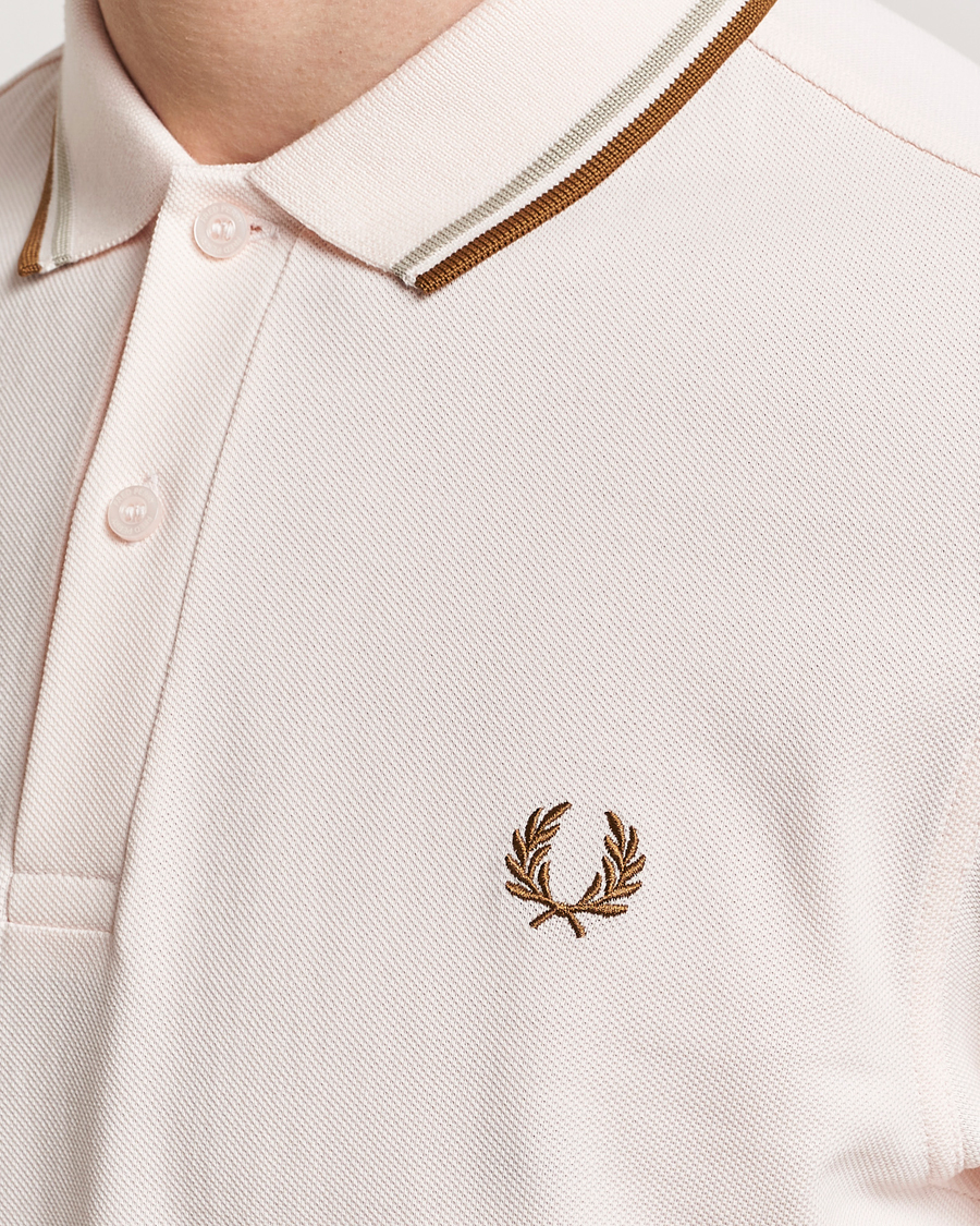 Homme | Polos | Fred Perry | Twin Tipped Polo Shirt Silky Peach