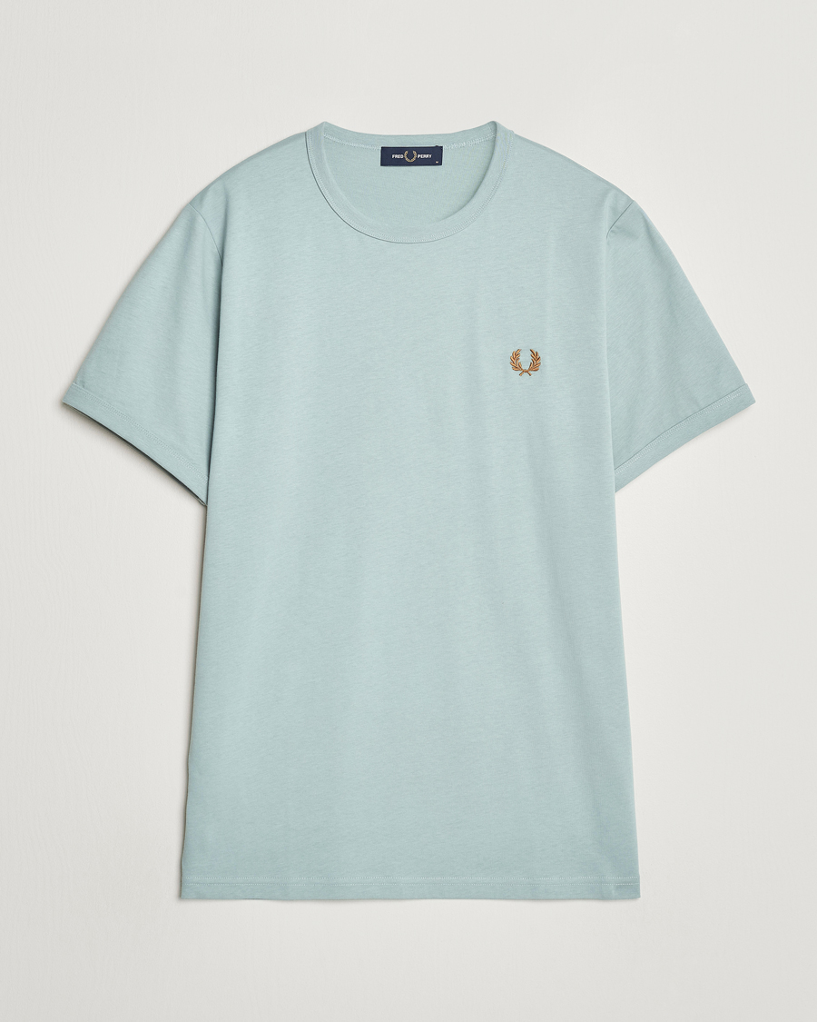 Homme | T-shirts | Fred Perry | Ringer T-Shirt Silver Blue