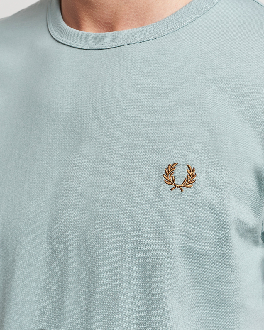 Homme | T-shirts | Fred Perry | Ringer T-Shirt Silver Blue