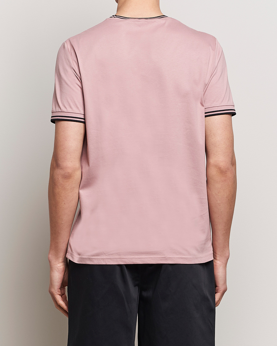 Homme | T-shirts | Fred Perry | Twin Tipped T-Shirt Dusty Rose Pink