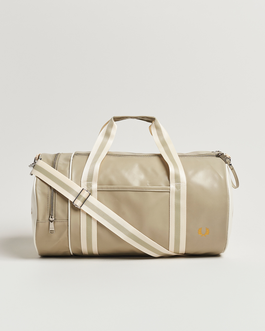 Homme | Fred Perry Classic Barrel Bag Warm Grey | Fred Perry | Classic Barrel Bag Warm Grey