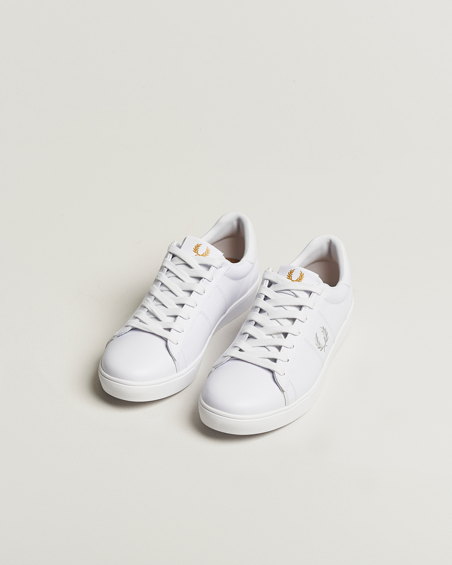 Homme |  | Fred Perry | Spencer Tennis Leather Sneaker White