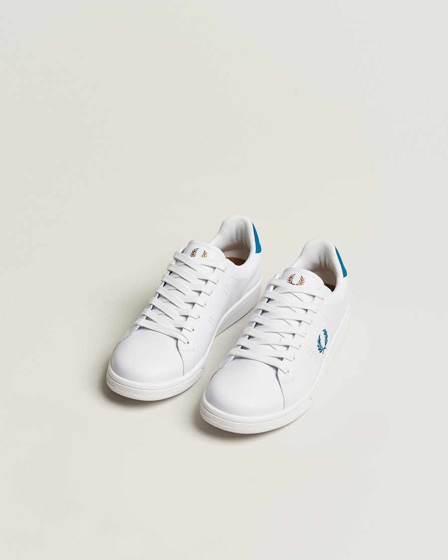 Homme | Best of British | Fred Perry | B721 Leather Sneaker White