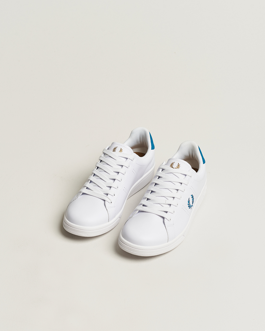 Homme | Fred Perry B721 Leather Sneaker White | Fred Perry | B721 Leather Sneaker White