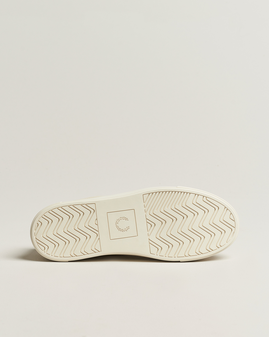 Homme | Fred Perry B71 Grained Leather Sneaker Ecru | Fred Perry | B71 Grained Leather Sneaker Ecru