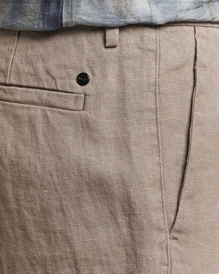 Homme | Pantalons | NN07 | Theo Linen Trousers Greige