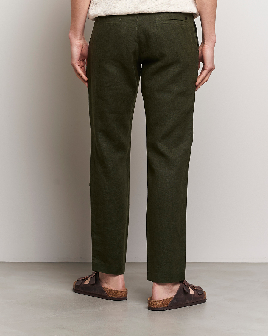 Homme | Pantalons | NN07 | Theo Linen Trousers Rosin Green