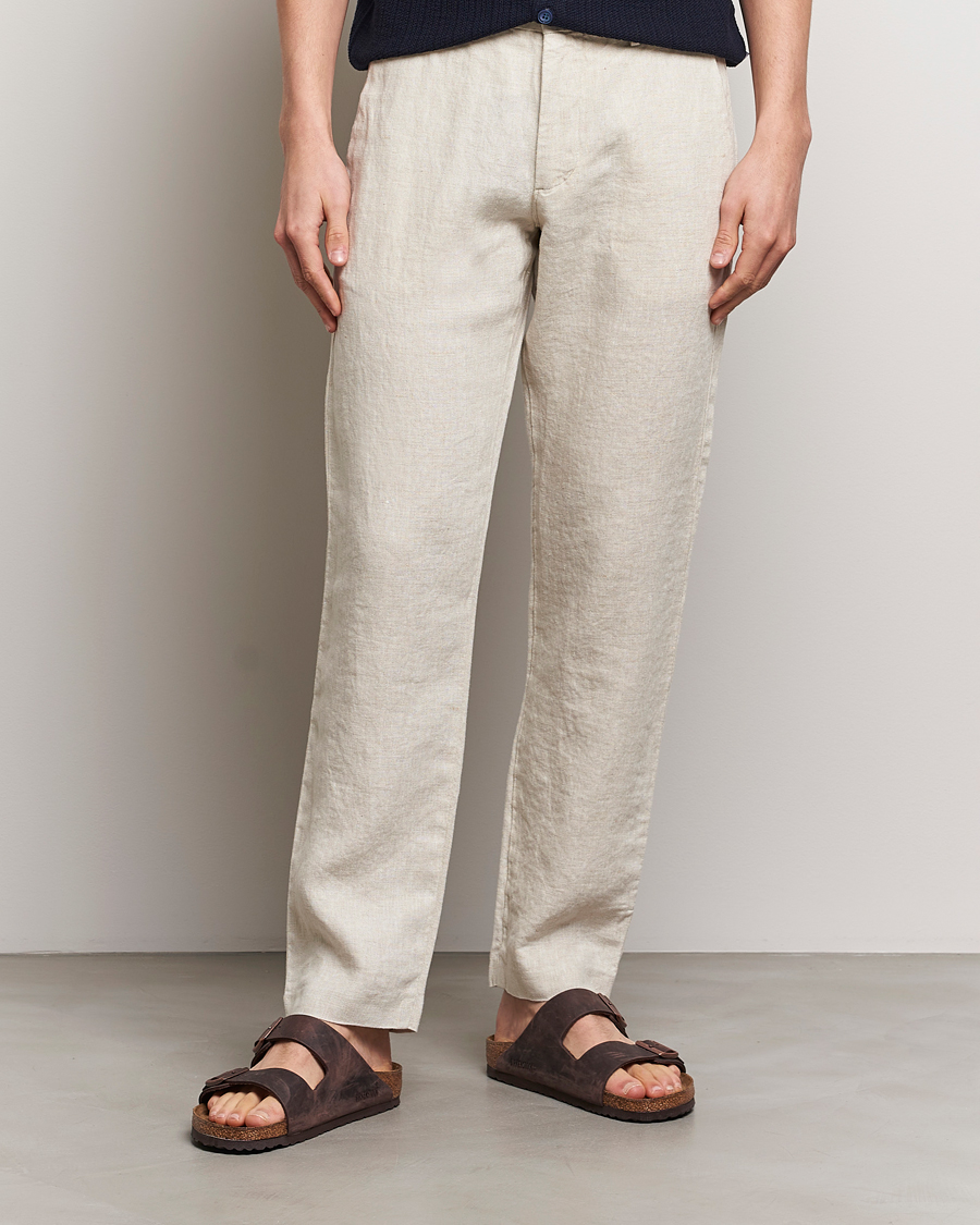 Homme | La collection lin | NN07 | Theo Linen Trousers Oat
