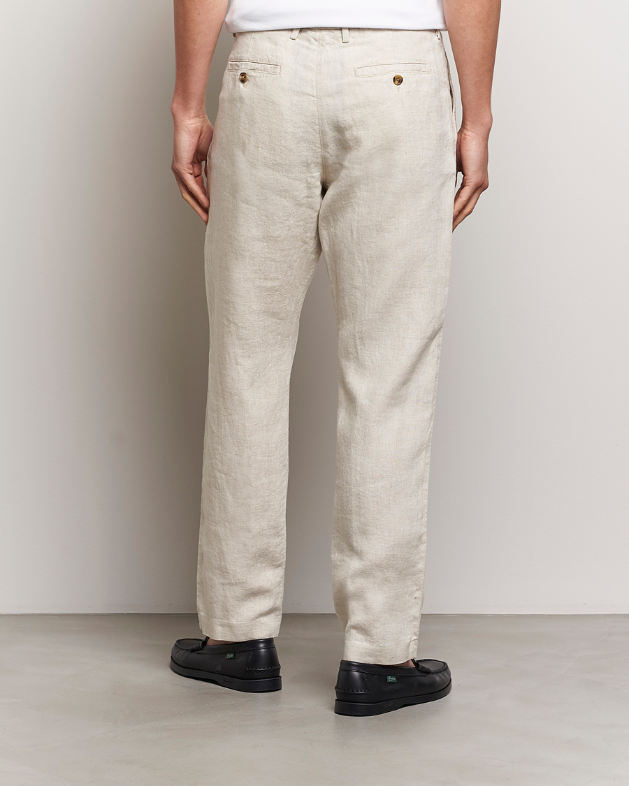 Homme | Pantalons | NN07 | Bill Pleated Linen Trousers Oat