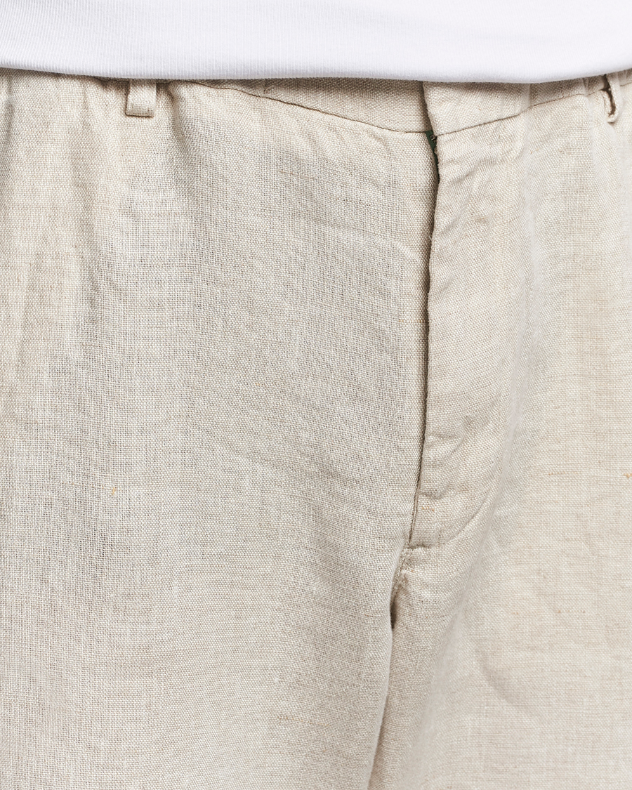 Homme | Pantalons | NN07 | Billie Linen Drawstring Trousers Oat