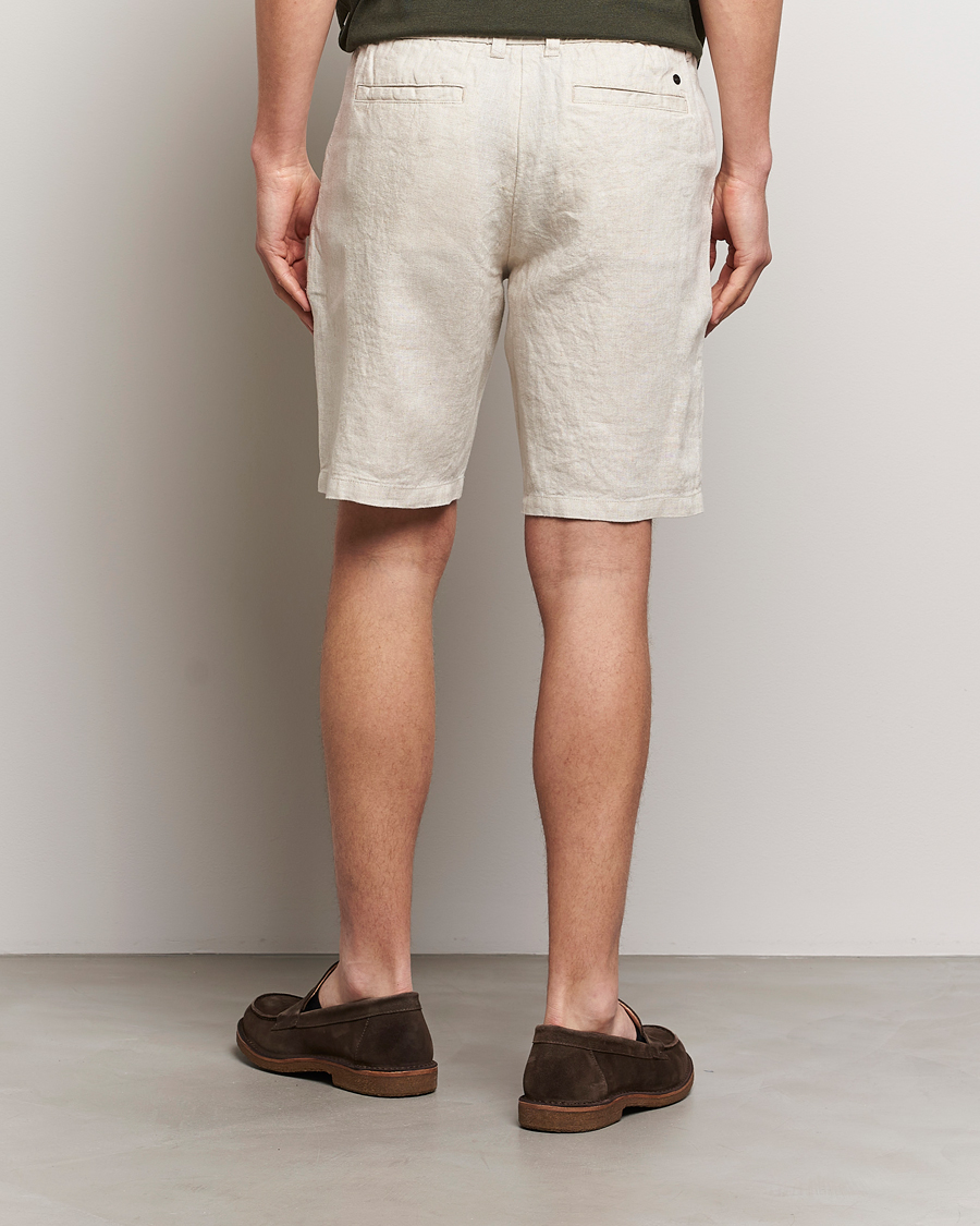 Homme | Shorts | NN07 | Seb Linen Drawstring Shorts Oat