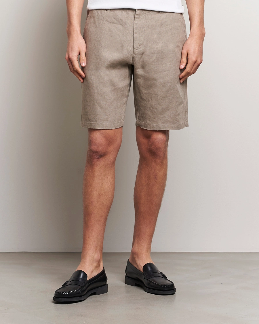 Homme | Vêtements | NN07 | Crown Linen Shorts Greige