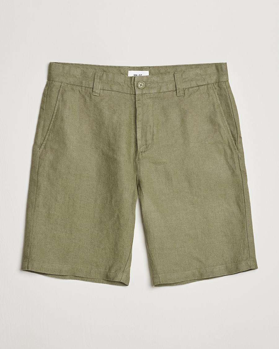 Homme | Shorts | NN07 | Crown Linen Shorts Lichten Green