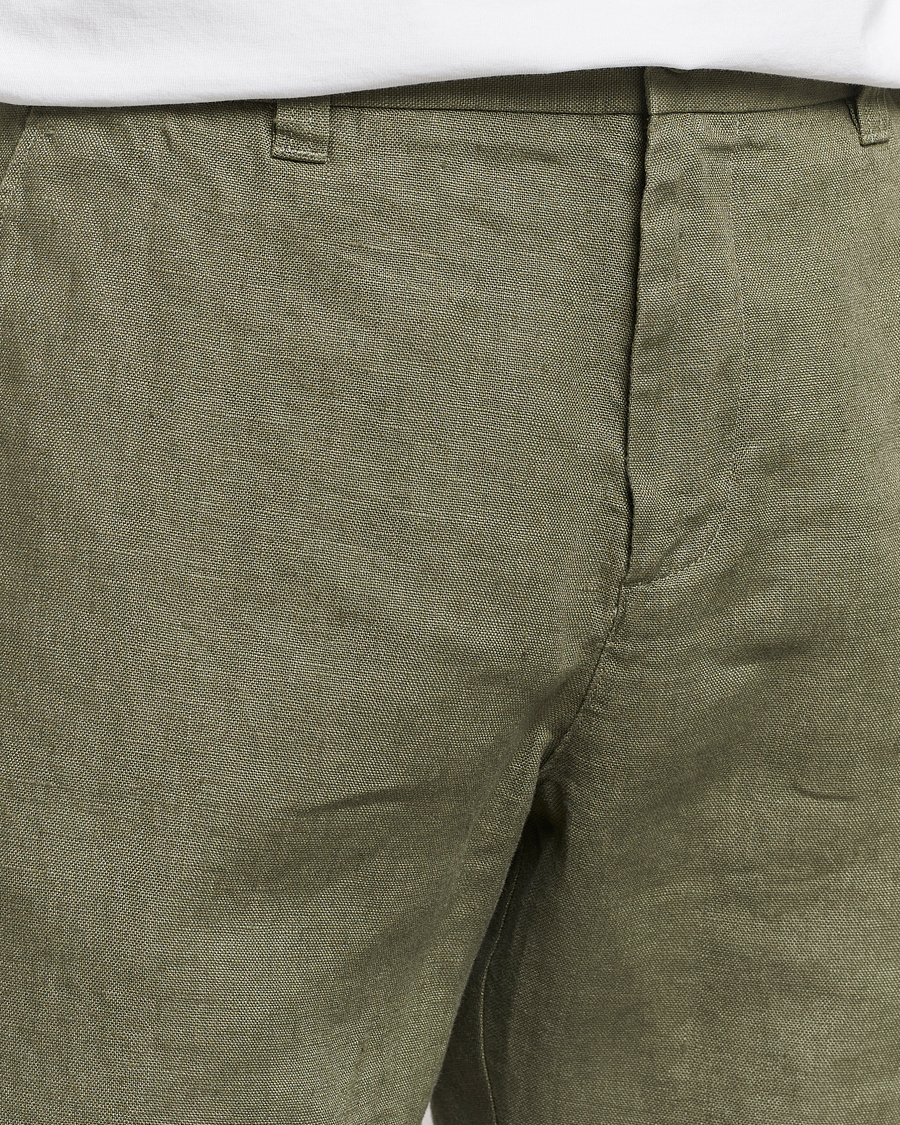 Homme | Shorts | NN07 | Crown Linen Shorts Lichten Green