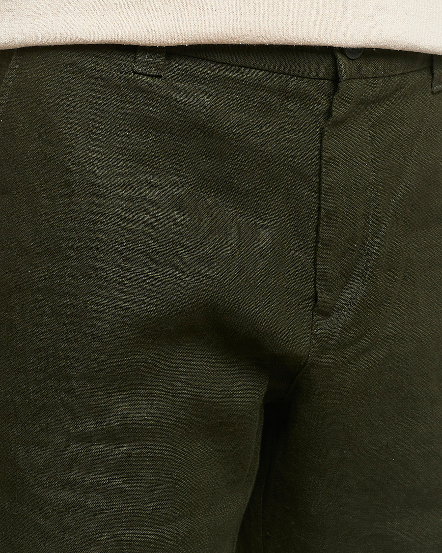 Homme | Shorts | NN07 | Crown Linen Shorts Rosin Green