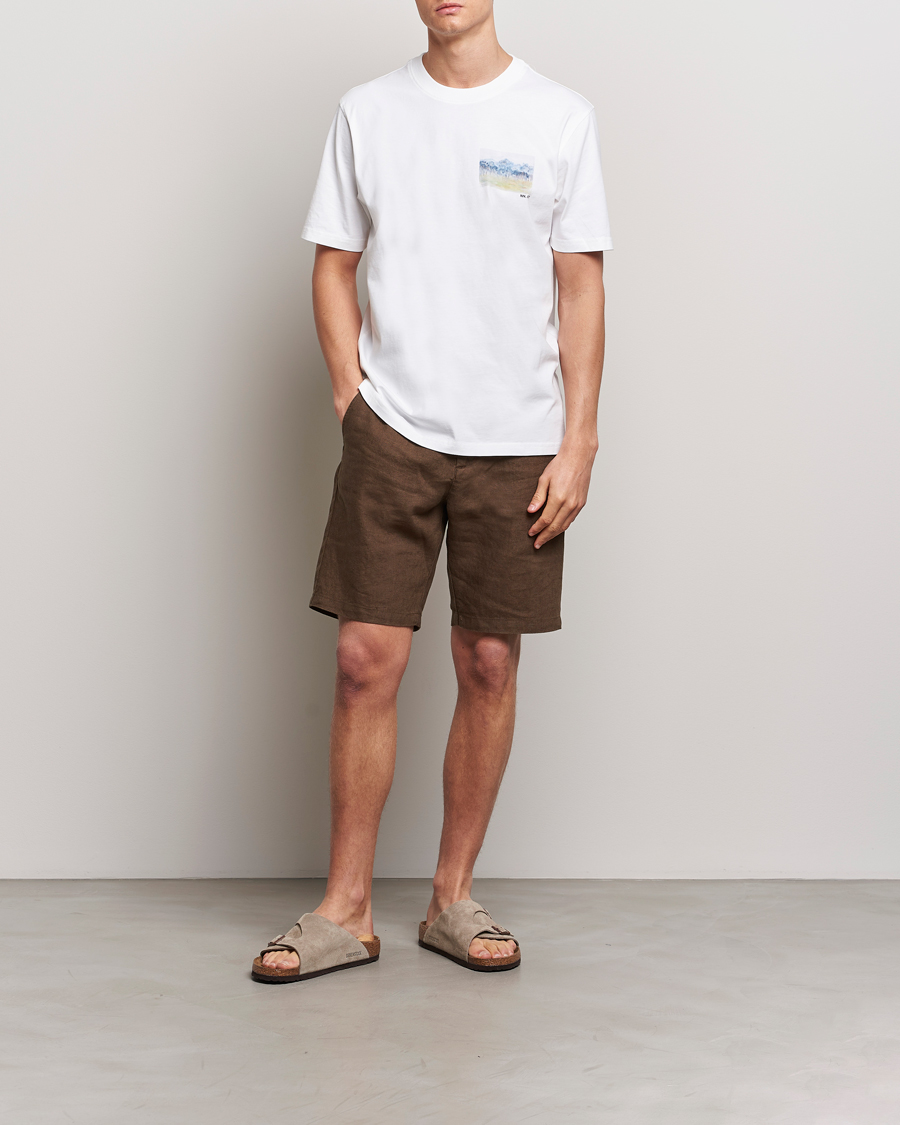 Homme | Shorts | NN07 | Crown Linen Shorts Cocoa Brown