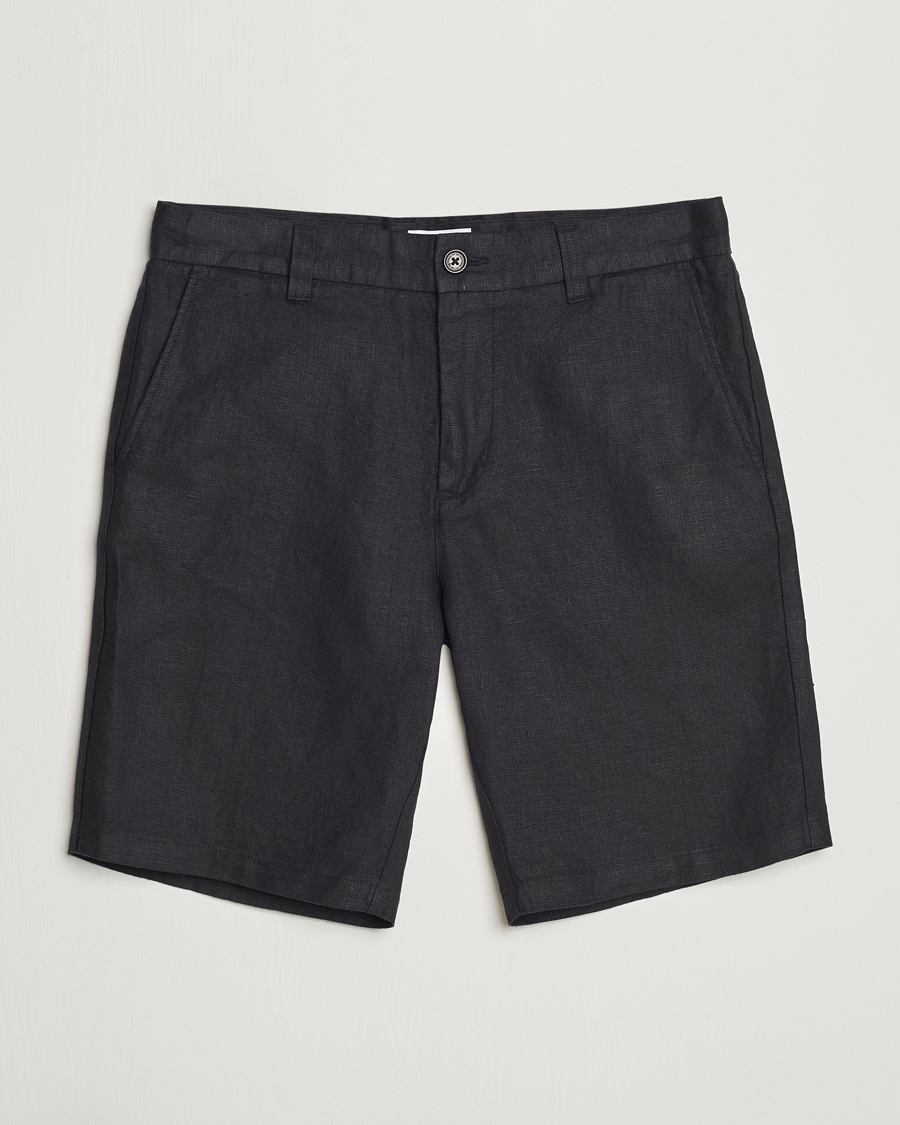 Homme | Shorts | NN07 | Crown Linen Shorts Black