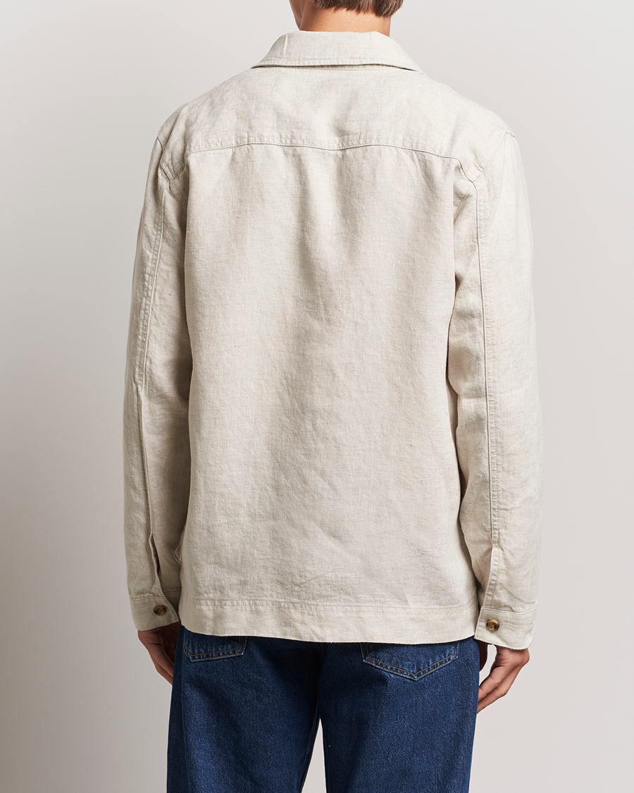 Homme | Chemises | NN07 | Olav Linen Overshirt Oat