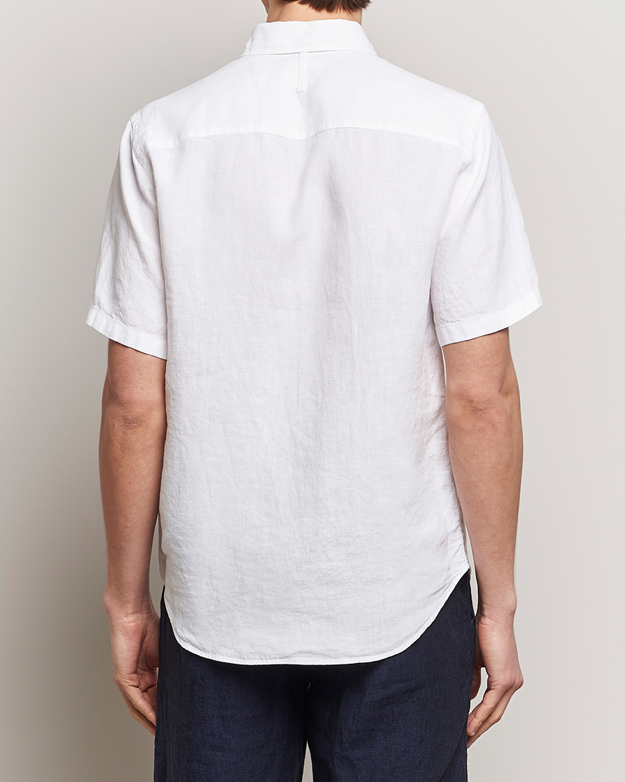 Homme | Chemises | NN07 | Arne Linen Short Sleeve Shirt White