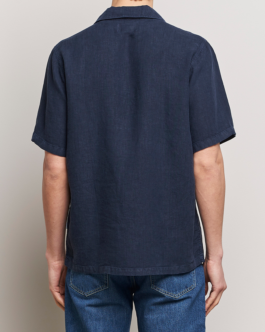 Homme | Chemises | NN07 | Julio Linen Resort Shirt Navy Blue