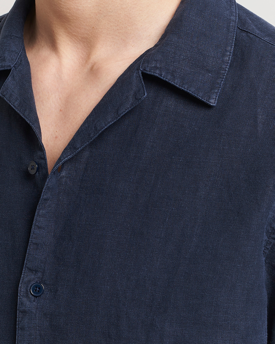 Homme | Chemises | NN07 | Julio Linen Resort Shirt Navy Blue