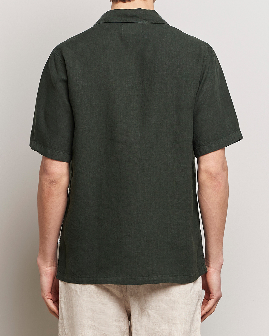 Homme | Chemises | NN07 | Julio Linen Resort Shirt Rosin Green