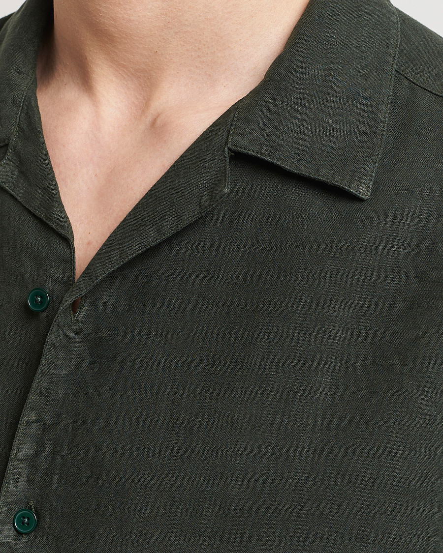 Homme | Chemises | NN07 | Julio Linen Resort Shirt Rosin Green