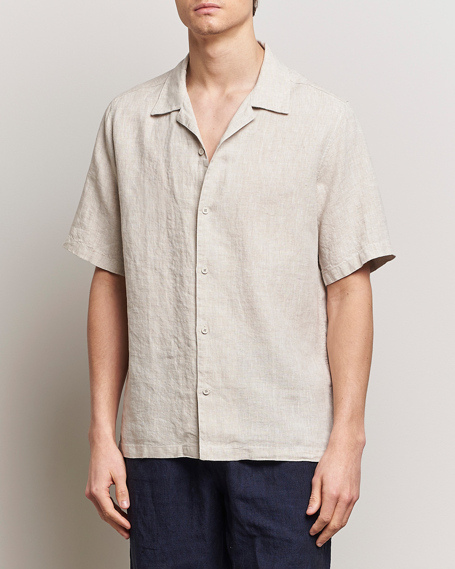Homme | Chemises À Manches Courtes | NN07 | Julio Linen Resort Shirt Oat