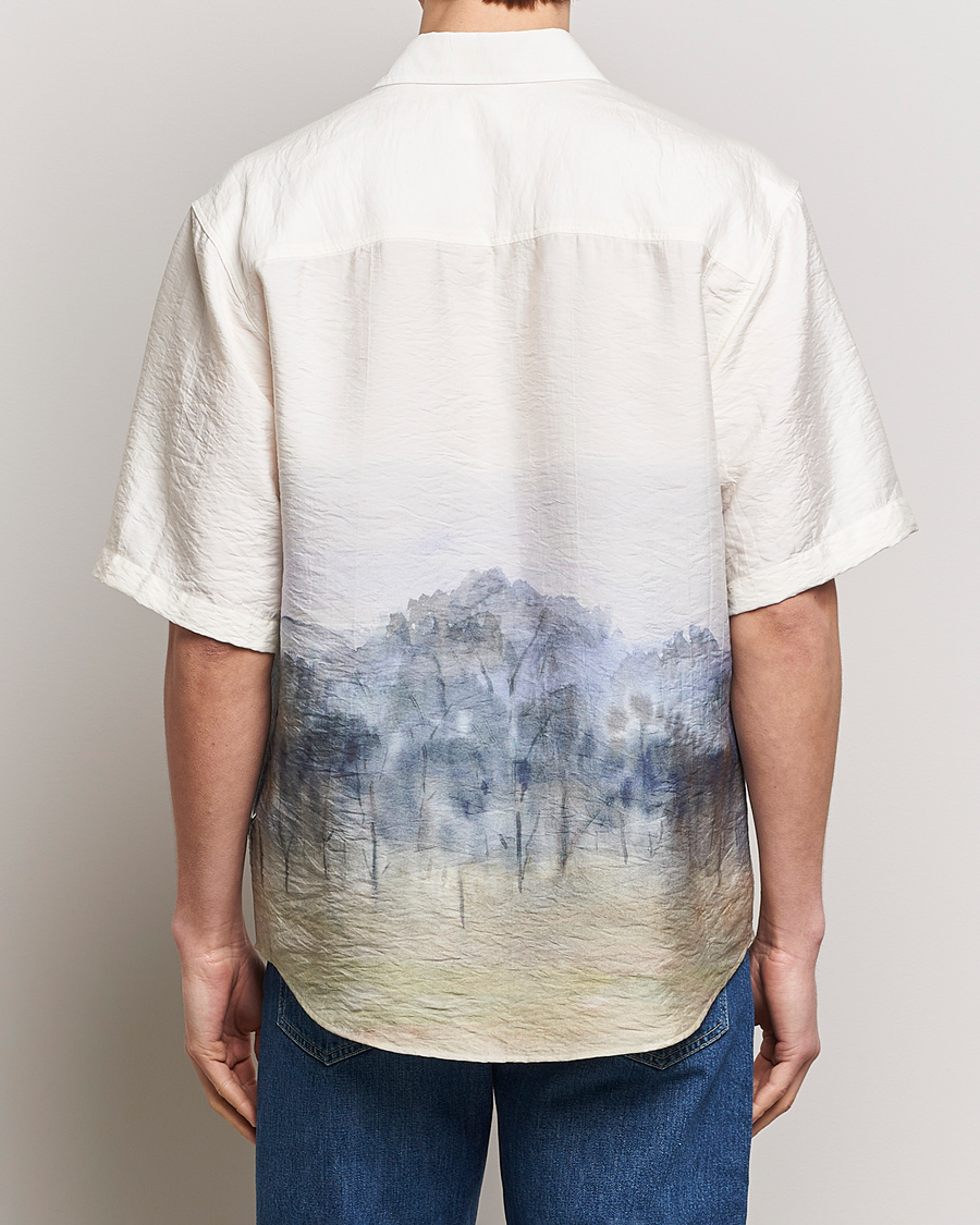 Homme | Chemises | NN07 | Quinsy Printed Short Sleeve Shirt White Multi