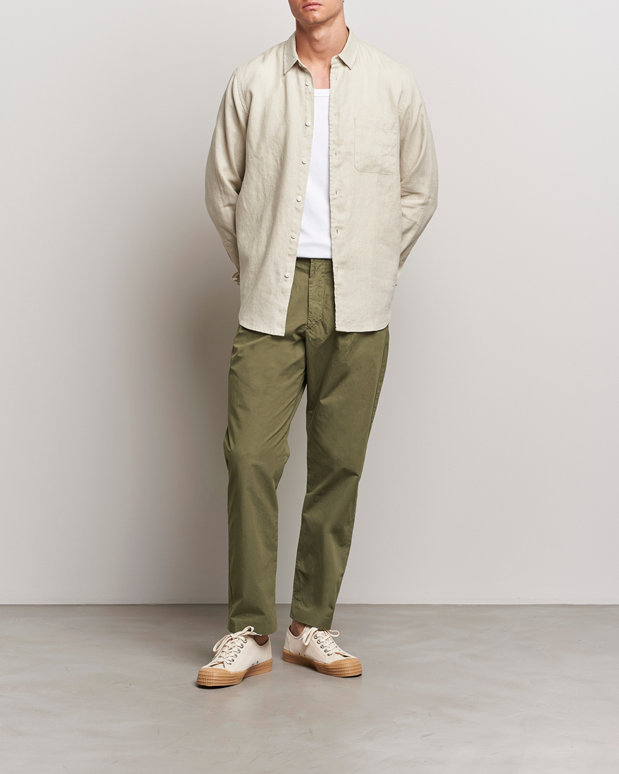 Homme | Pantalons | NN07 | Bill Cotton Trousers Capers Green