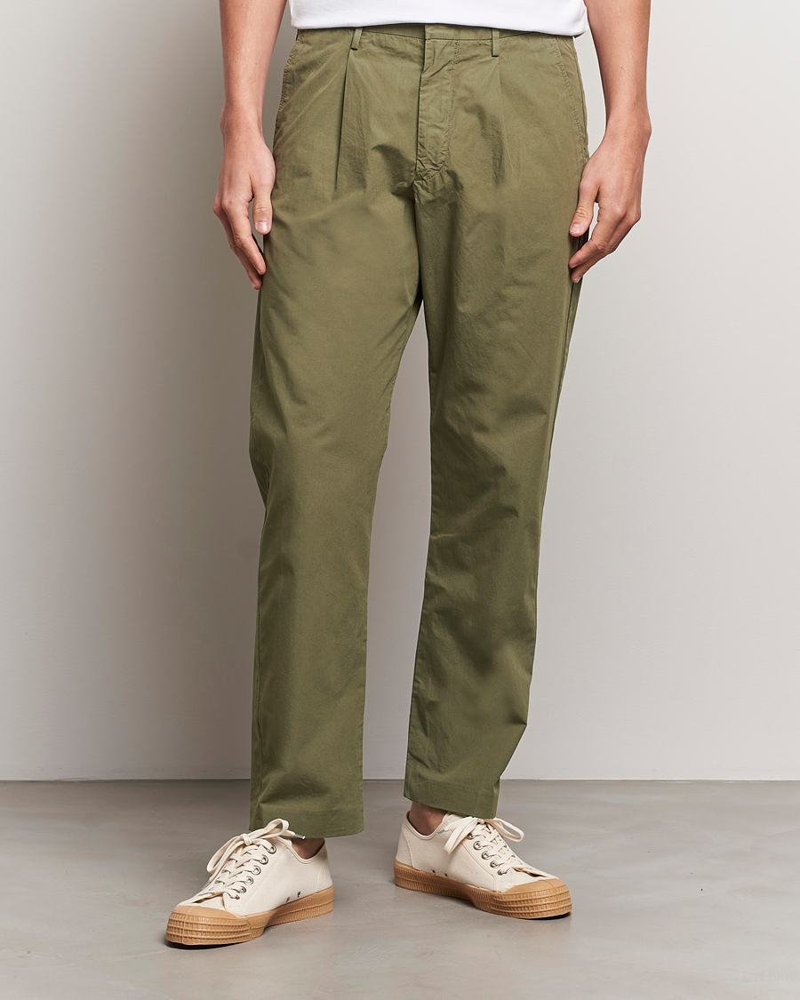 Homme | Nouveautés | NN07 | Bill Cotton Trousers Capers Green