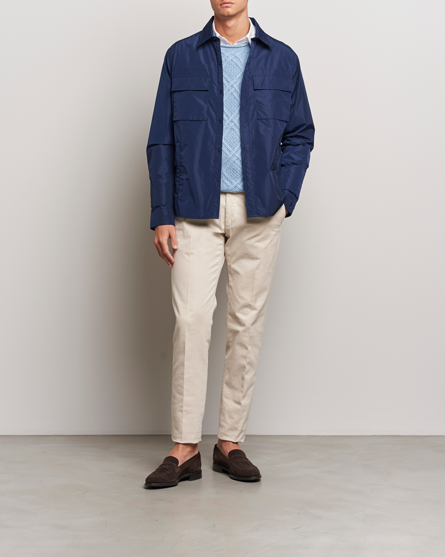 Homme | Manteaux Et Vestes | Polo Ralph Lauren | Water-Repellent Shirt Jacket Newport Navy