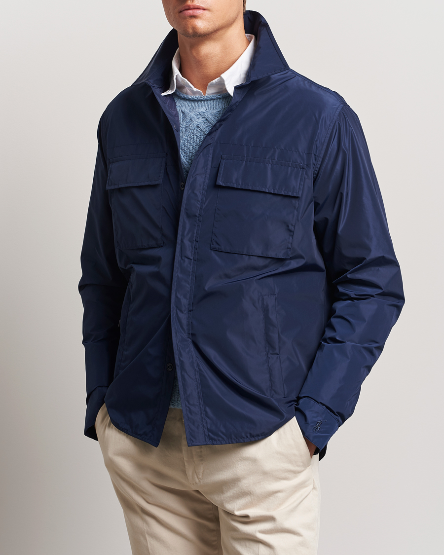 Homme |  | Polo Ralph Lauren | Water-Repellent Shirt Jacket Newport Navy