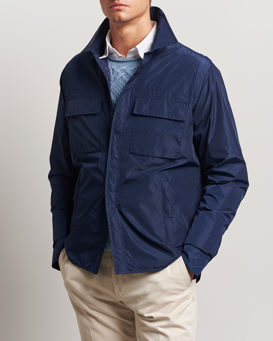 Homme | Manteaux Et Vestes | Polo Ralph Lauren | Water-Repellent Shirt Jacket Newport Navy