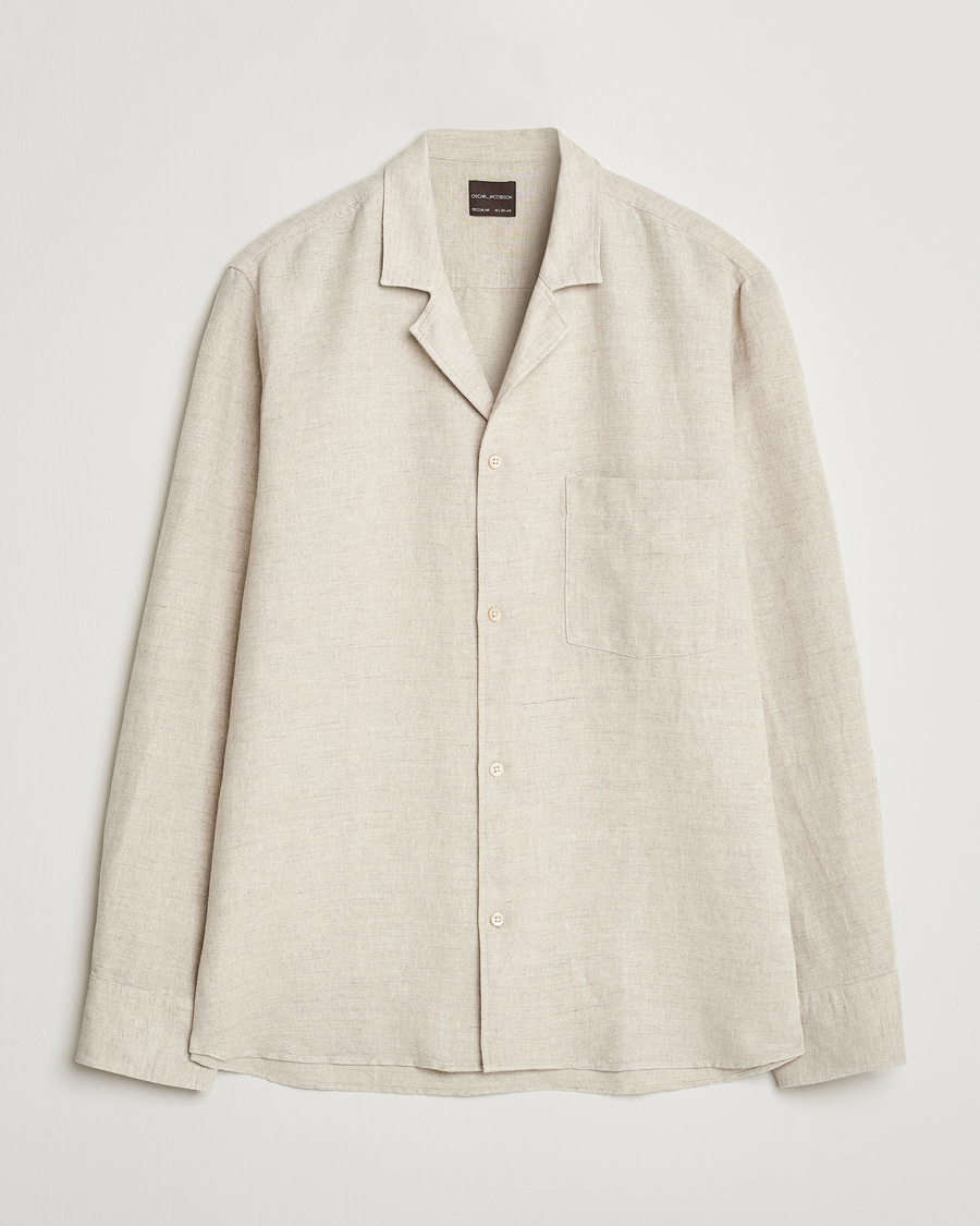 Homme | Chemises | Oscar Jacobson | Helios Reg Shirt Beige