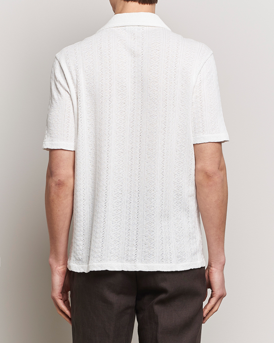 Homme | Chemises | Oscar Jacobson | Mattis Reg Knitted Shirt White