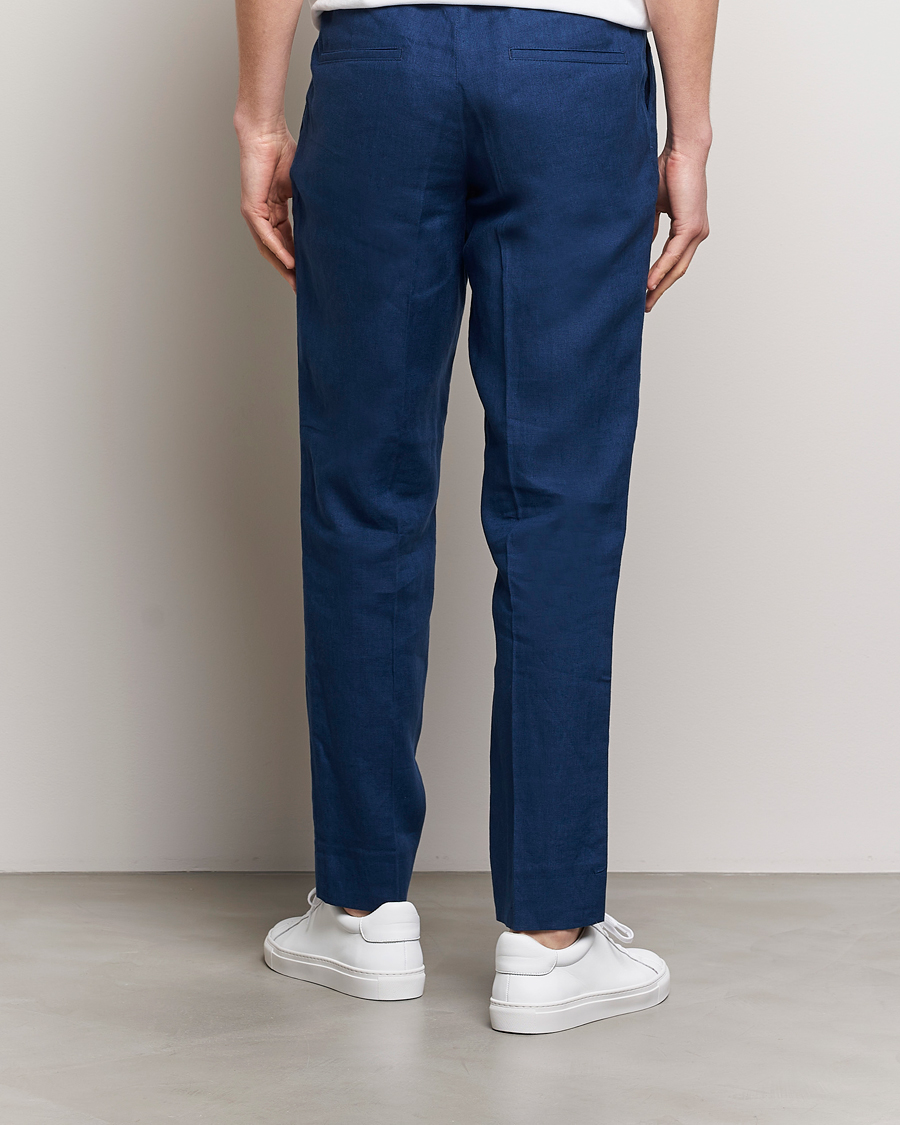 Homme | Pantalons | J.Lindeberg | Soren Linen Pants Estate Blue