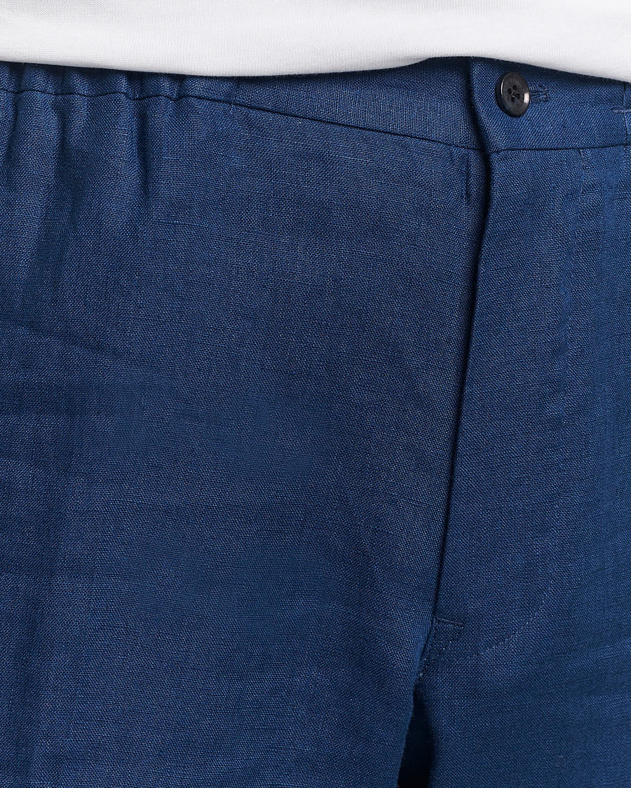 Homme | Pantalons | J.Lindeberg | Soren Linen Pants Estate Blue