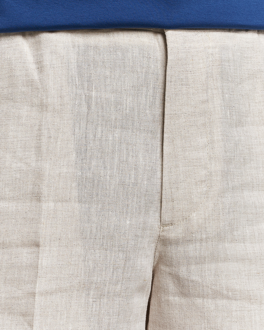 Homme | Shorts | J.Lindeberg | Baron Linen Shorts Safari Beige