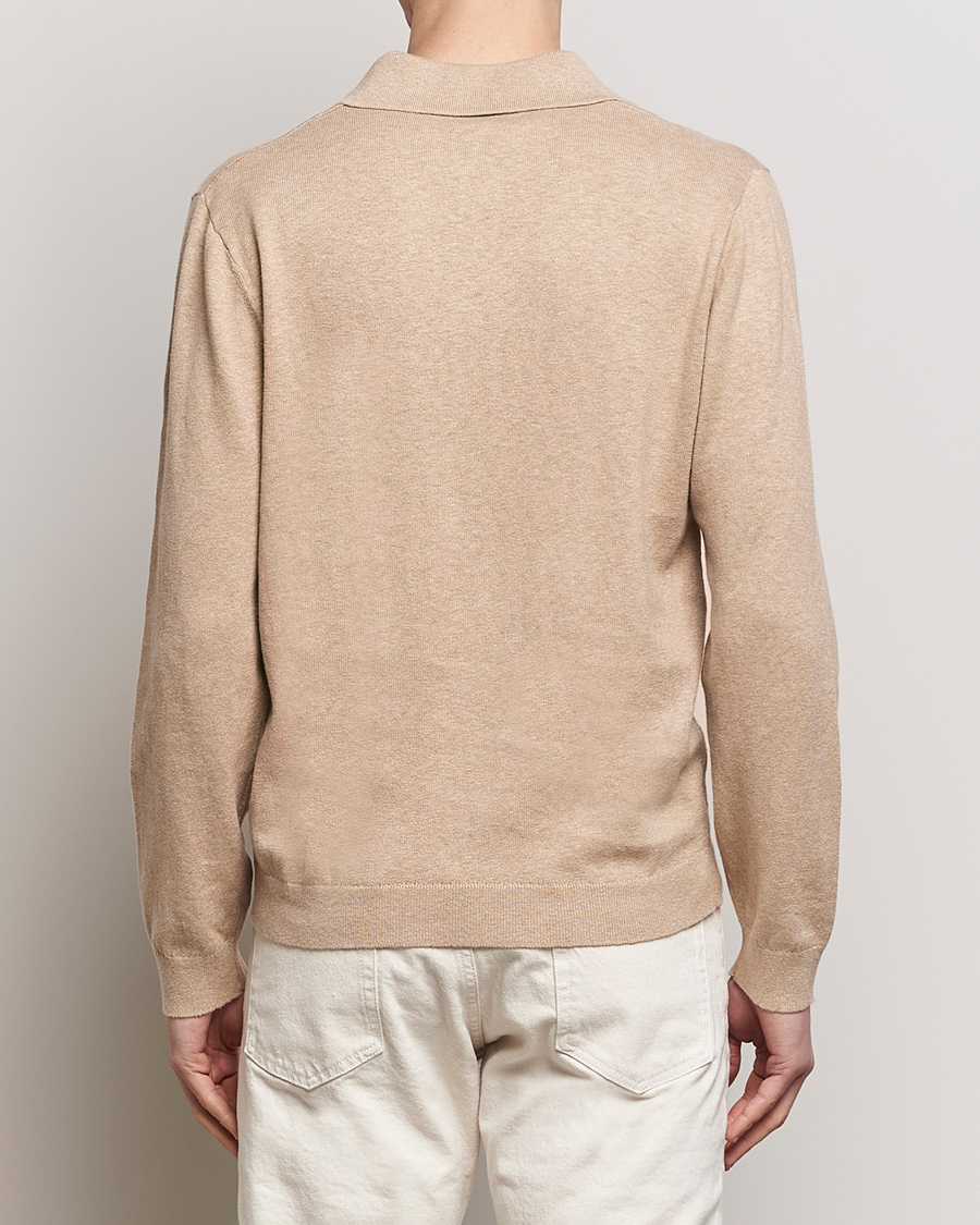 Homme | Pulls Et Tricots | A Day's March | Manol Cotton Linen Polo Khaki